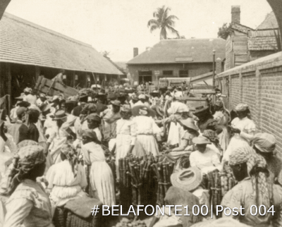 Early image of Kingston Market in Jamaica